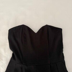 Black Strapless Jumpsuit